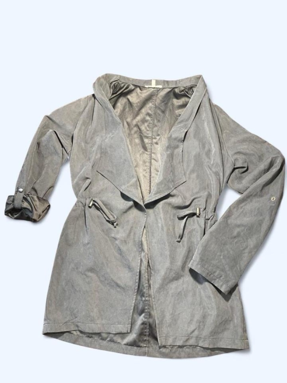 Maurices Gray Drawstring Utility Jacket